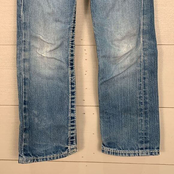 True Religion size 4 denim jeans distressed 100% cotton - Picture 3 of 7